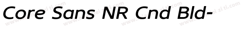 Core Sans NR Cnd Bld字体转换